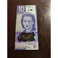 Канада 10 долларов образца 2018 года AUNC p3(1)