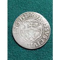 Грош Сигизмунд I Старый 1539, Эльблонг.Меч в правой руке орла (новый тип),более редкий, без МЦ