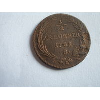 1\2 крейцера 1781