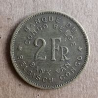 Бельгийское Конго  2 франка, 1946 г., KM# 28