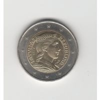 2 евро Латвия 2014 Лот 8758