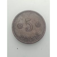 Финляндия 5 пенни 1939 года .