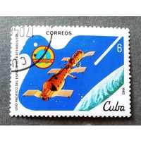 Марка Куба 1982 год Космос
