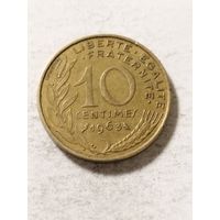 Франция 10 сантим 1963