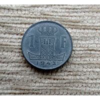 Werty71  Бельгия 1 франк 1943 Лев