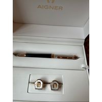 Комплект AIGNER запонки с ручкой оригинал
