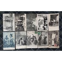 Старинные открытки. Этнография. В лоте 30шт.