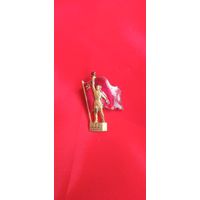 Знак Выставка в Нью-Йорке СССР 1939 люкс . Винт тяжёлый металл