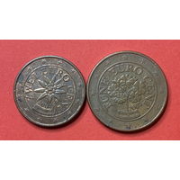 Евроценты Австрии, 2 и 5 центов