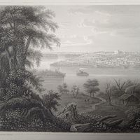 Гравюра 19 век Германия. 22х15см.