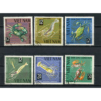 Вьетнам - 1965 - Морская фауна - [Mi. 387-392] - полная серия - 6 марок. Гашеные.  (Лот 85Gv)-T4P17
