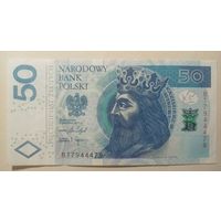 Торг! Польша. 50 злотых 2017 года, красивый номер: BT 79 444 79