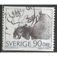 Швеция. Лось. 1968г. Mi#593.