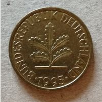 Германия ФРГ 10 пфеннигов 1995 год "J", KM# 108