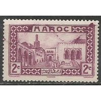 Французское Марокко. Дворец султана в Танжере. 1933г. Mi#94.