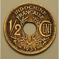 Франц. Индокитай 1/2 Цента 1935