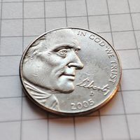 5 центов США 2005 года. Выход к океану.200 лет экспедиции Льюиса и Кларка.