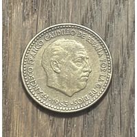 Испания 1 Песета 1953г.