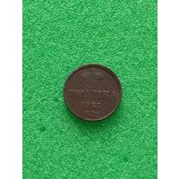 РОССИЯ ПОЛУШКА 1857 ЕМ