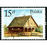 Деревянные постройки Польша 1986 год 1 марка