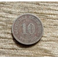 Werty71 Германия 10 пфеннигов 1876 J