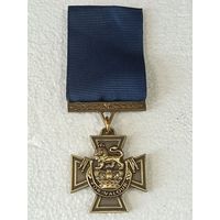 Крест Виктории - орден Великобритания (Англия) синяя лента - иностранная награда - реплика