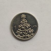 Латвия 1 лат 2009 г. Рождественская ель