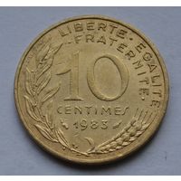 Франция, 10 сантимов 1983 г.