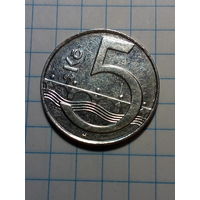 5 крон Чехия 1994 год