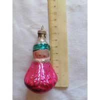 Ёлочная игрушка ДЕВОЧКА В ШУБКЕ СССР 0073