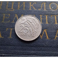 25 центов 1981 Тринидад и Тобаго Без отметки монетного двора #01 XF