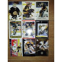 Хоккейные карточки.НХЛ. ВРАТАРИ.Boston Bruins. 9 КАРТ