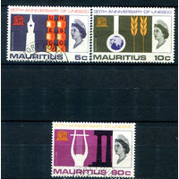 Британские колонии - Маврикий - 1966г. - 20 лет ЮНЕСКО - 3 марки - полная серия, гашёные [Mi 291-293]. #2-Bc-50-A-2