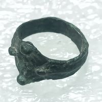 Перстень "Рогач" , старинный редкий