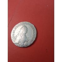 25 копеек (Полуполтинник) 1765. Екатерина II. Серебро. С рубля. (08) Великолепнейшее Состояние.
