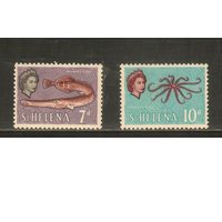 Святая Елена-1961(Мих.152-153) , **   ,  Морская фауна, Рыбы