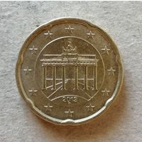 Германия 20 евроцентов 2013 г. Отметка мд: "D" - Мюнхен, KM# 255