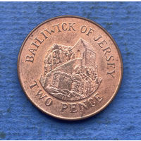 Джерси 2 пенса 1998