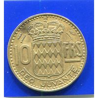 Монако 10 франков 1951