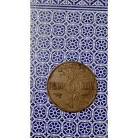 Литва 5 центов 1925