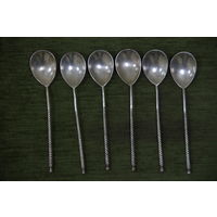 Ложки мельхиоровые ,чайные  6 шт  ( 13 см )