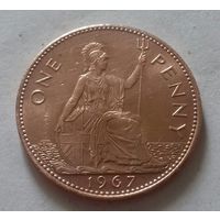 1 пенни, Великобритания 1967 г.