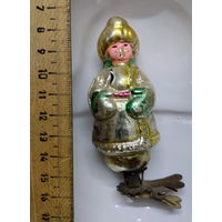 Советская ёлочная игрушка "Мужичок с ноготок прищепка