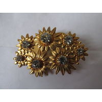 БРОШЬ ВИНТАЖНАЯ ПОДСОЛНУХИ.