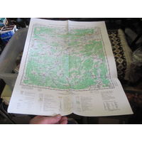 Любешов. Карта Белгеодезии 2000 г. Масштаб 1:200 000(1 см=2 км).