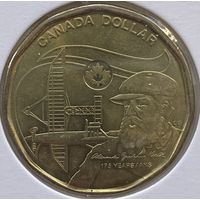 Канада 1 доллар 2022 г. 175 лет со дня рождения Александра Грейама Белла. В холдере
