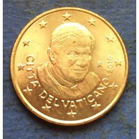 Ватикан 50 евроцентов 2010