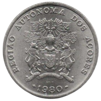 АВТОНОМНЫЙ  РЕГИОН АЗОРЫ /АСОРИШ, АЗОРСКИЕ ОСТРОВА/ 25 ЭСКУДО 1980