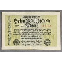 Банкнота 10 миллионов марок 1923 год. Веймарская республика