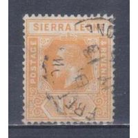 [1731] Британские колонии. Сьерра Леоне 1912. Георг V. Гашеная марка.